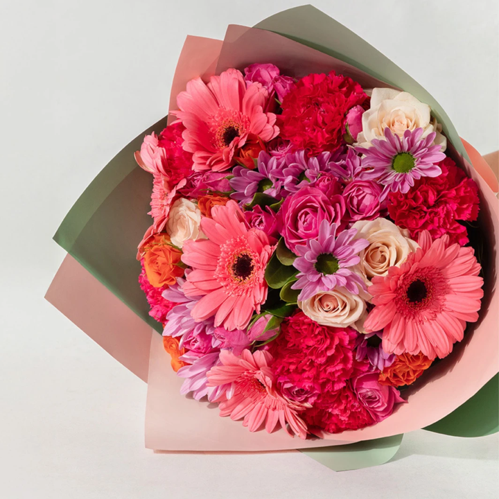 Ramo de Gerberas Rosa y Margaritas