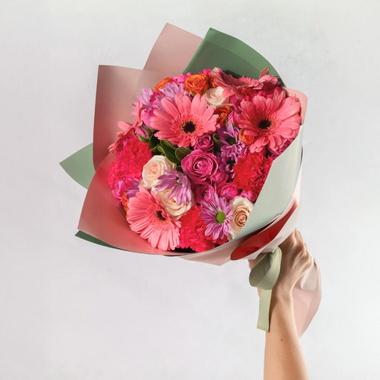 Ramo de Gerberas Rosa y Margaritas