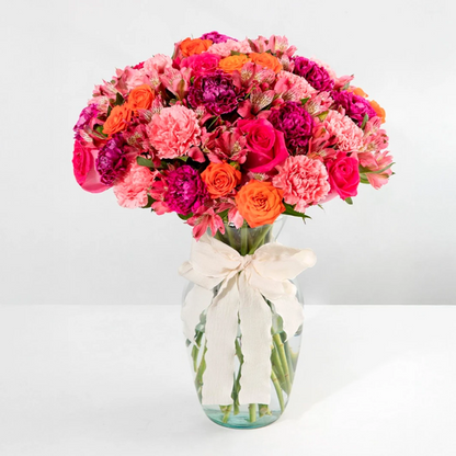 Arreglo de Rosas Rosas y Claveles