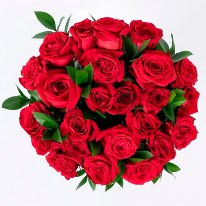 Ramo de 24 Rosas Rojas con mini foto